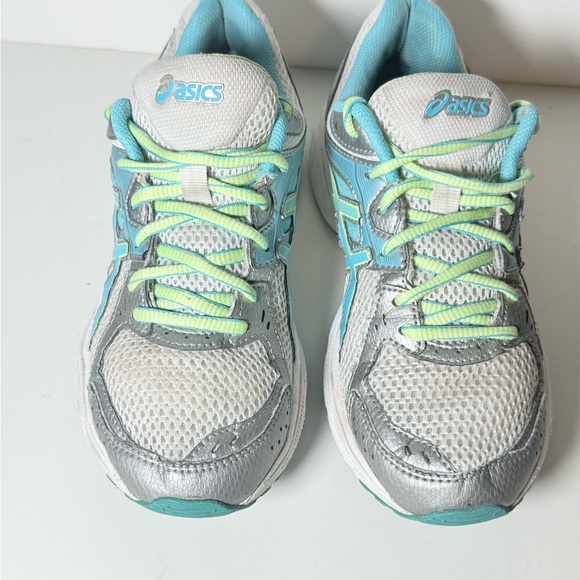 ASICS Women's Sneakers - Silver and Aqua - Picture 3 of 9